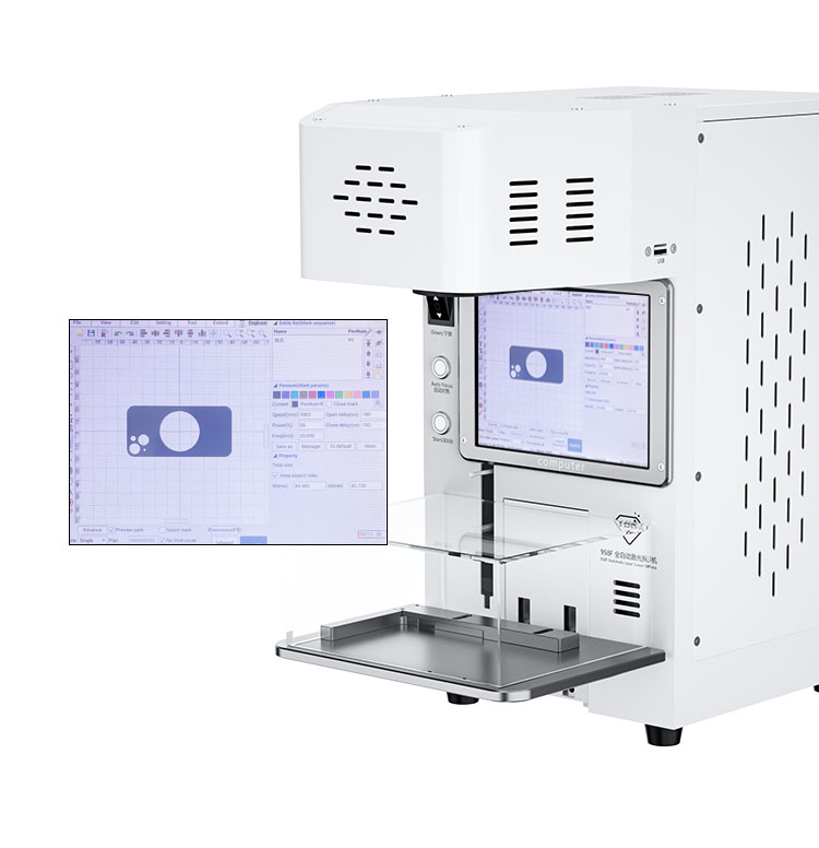 Laser Marking Machine - TBK 958F Mini máquina láser de