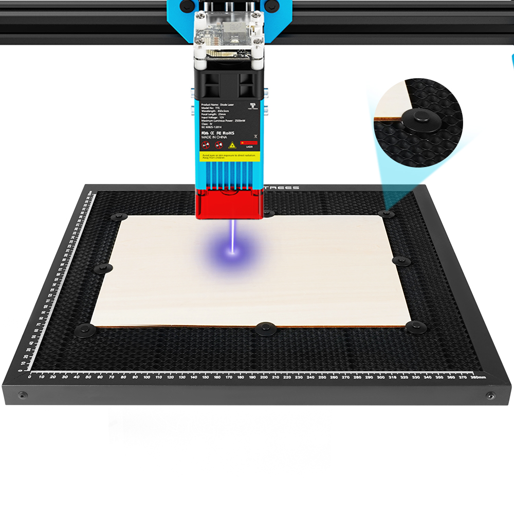 Piezas de equipo láser, grabad - Honeycomb Laser Bed reseña y precio