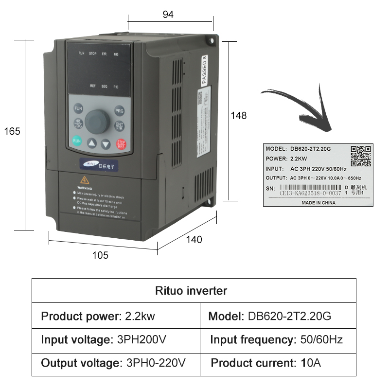 Kit de Router CNC 2.2kw ER20 c - Cnc Spindle Motor reseña y precio