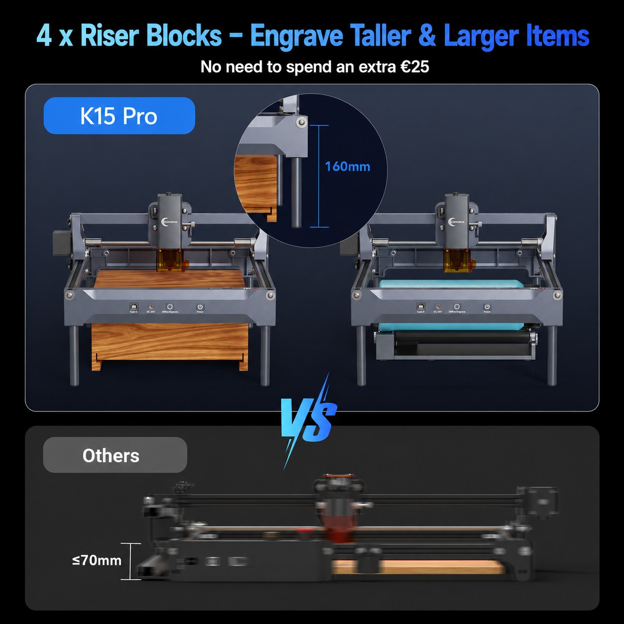 Máquina de Grabado Láser K15PR - Industrial Laser Engraver reseña y precio