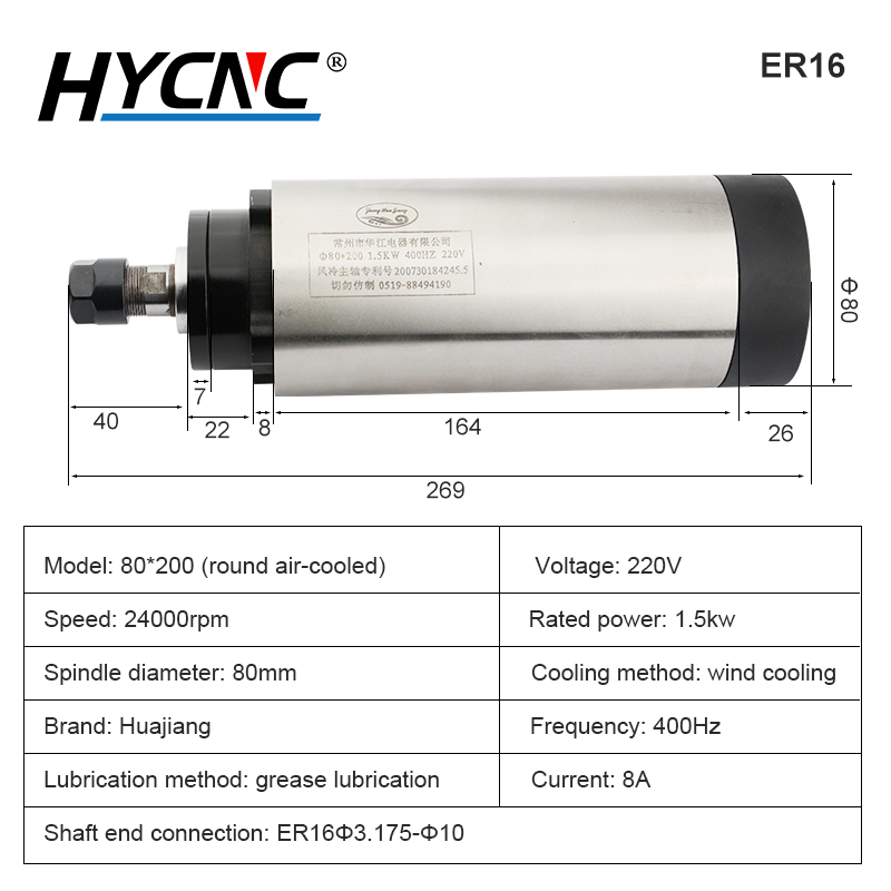 Motor de husillo para fresado  - Cnc Spindle Motor reseña y precio
